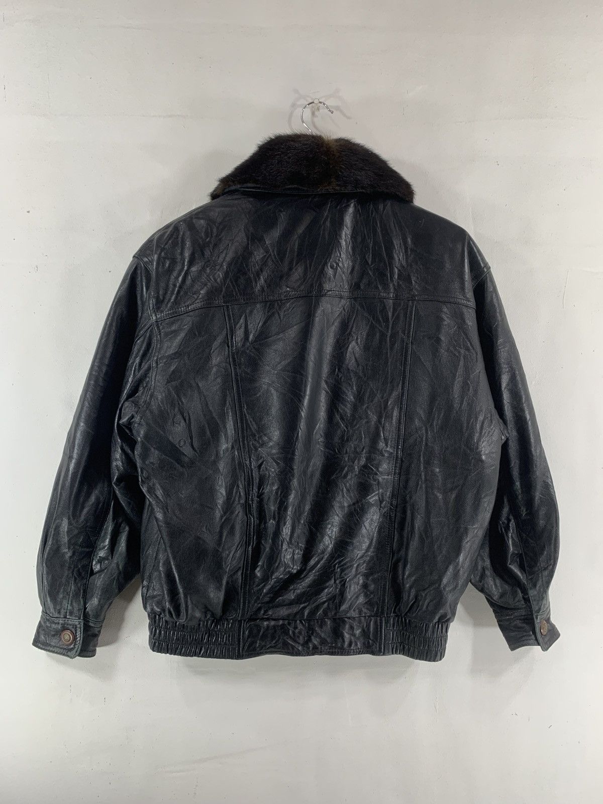 Genuine Leather Vintage Leather Mohair Jacket London Fog Size US XL / EU 56 / 4 - 2 Thumbnail