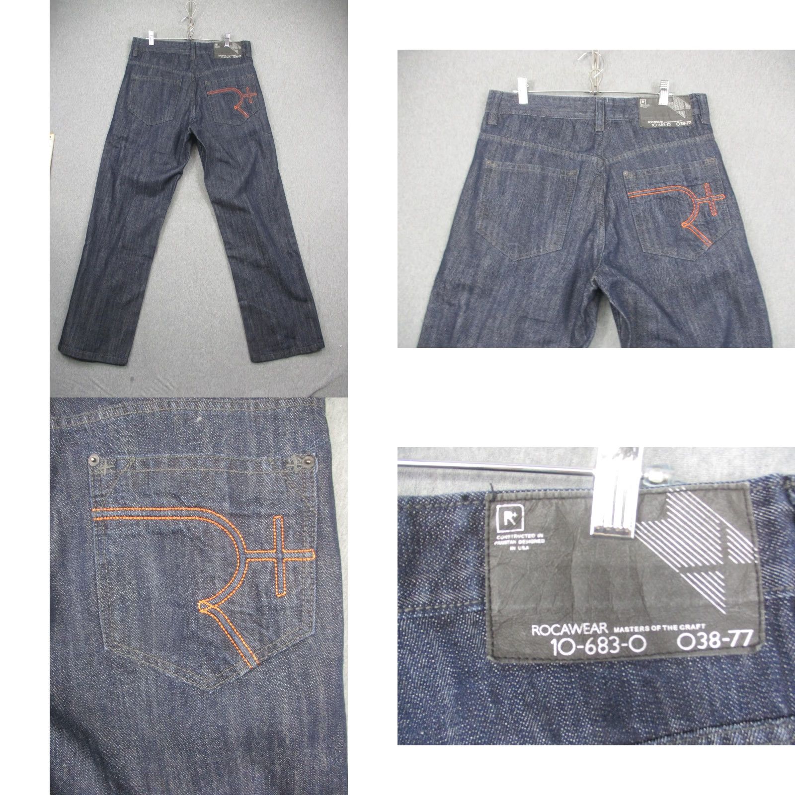 Rocawear Rocawear Jeans Mens 34x33 Baggy Fit Blue Denim Original Straight Leg Hip Hop Size US 34 / EU 50 - 8 Thumbnail