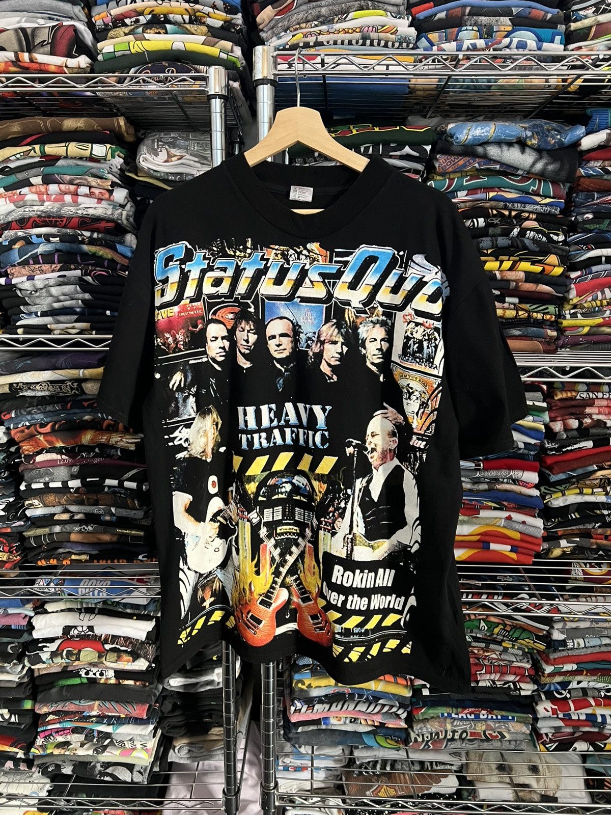 Band Tees 2002 Status Quo Heavy Traffic Mexican Bootleg Tee Size US XL / EU 56 / 4 - 1 Thumbnail