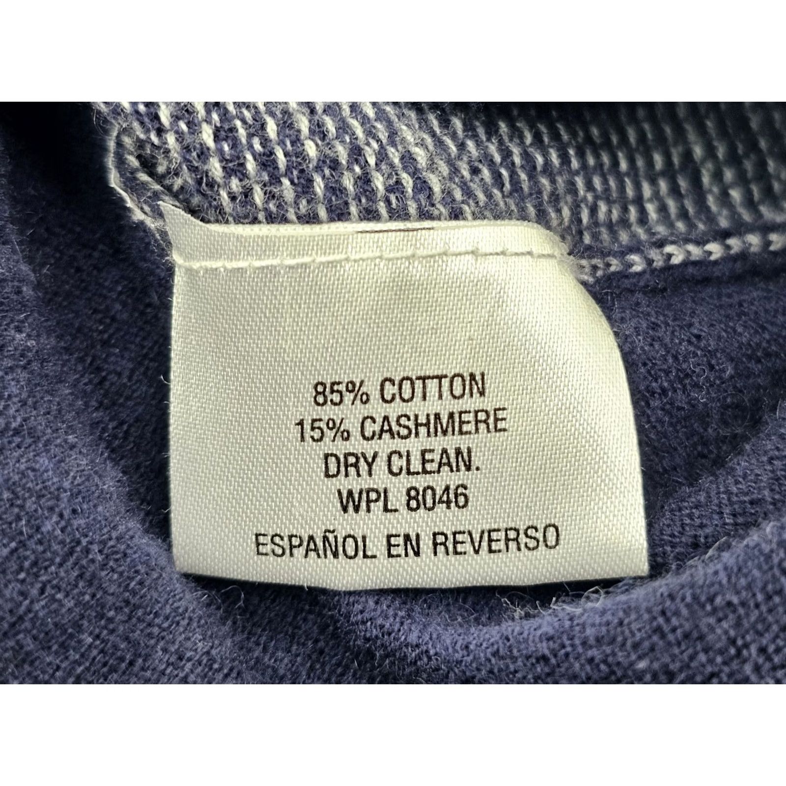Club Room Club Room Lightweight Cashmere Blend Pullover Sweater Men L Heathered Blue, V-Neck, Long Sleeve, Casual Knit Shirt, 46" Chest (Mens) Size US L / EU 52-54 / 3 - 3 Thumbnail