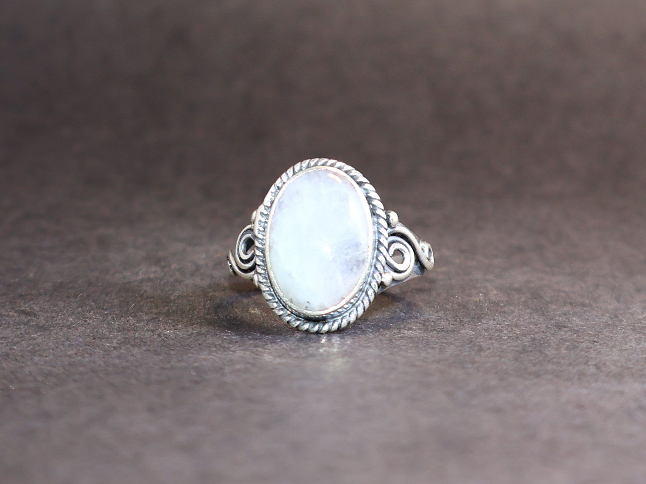 Handmade Moonstone Ring, 925 Sterling Silver Ring, Handmade Ring, Size ONE SIZE - 2 Thumbnail