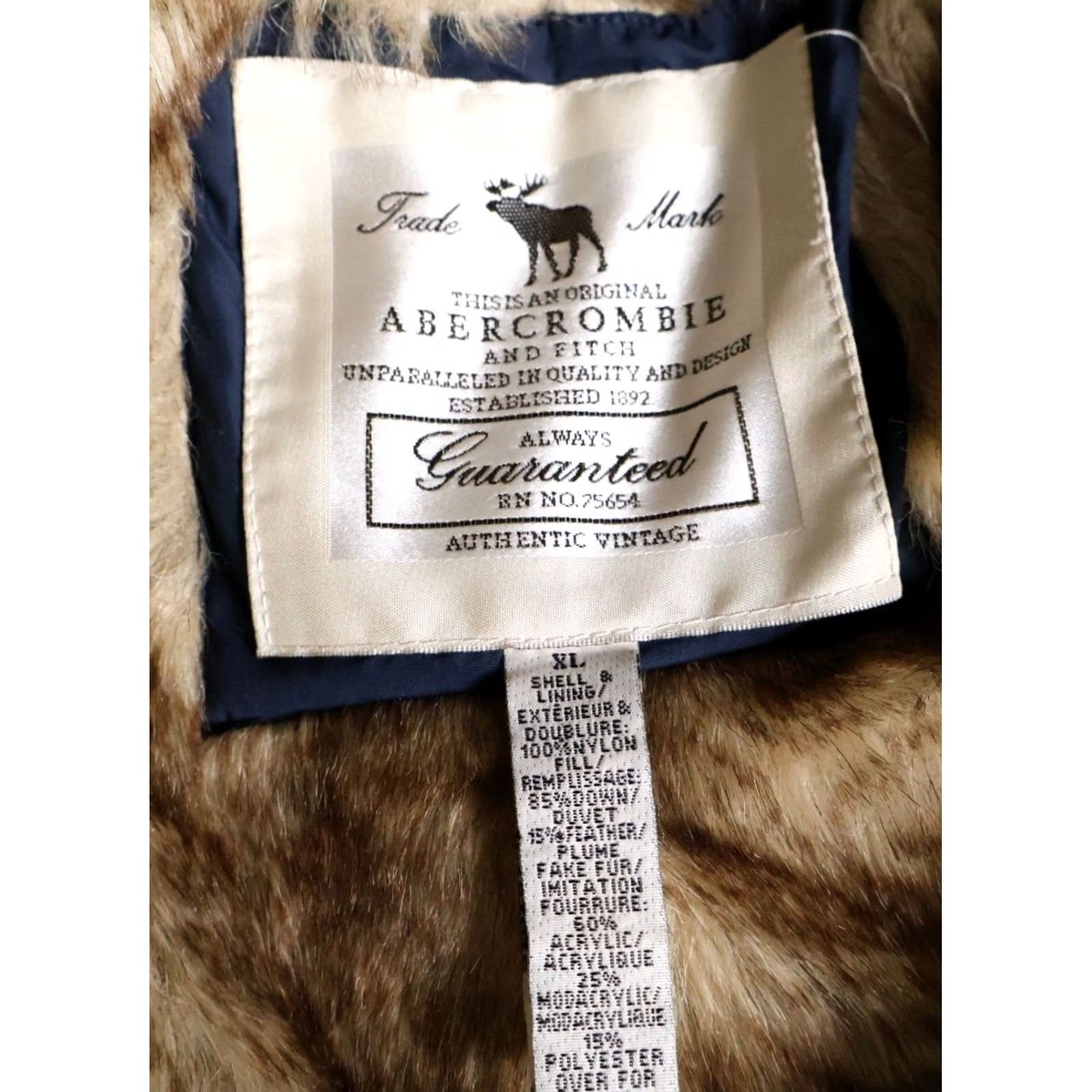 Abercrombie & Fitch Abercrombie & Fitch Jacket Women's XL Brown Faux Fur Lined Down Insulated Slim Puffer Jacket Size XL / US 12-14 / IT 48-50 - 4 Thumbnail