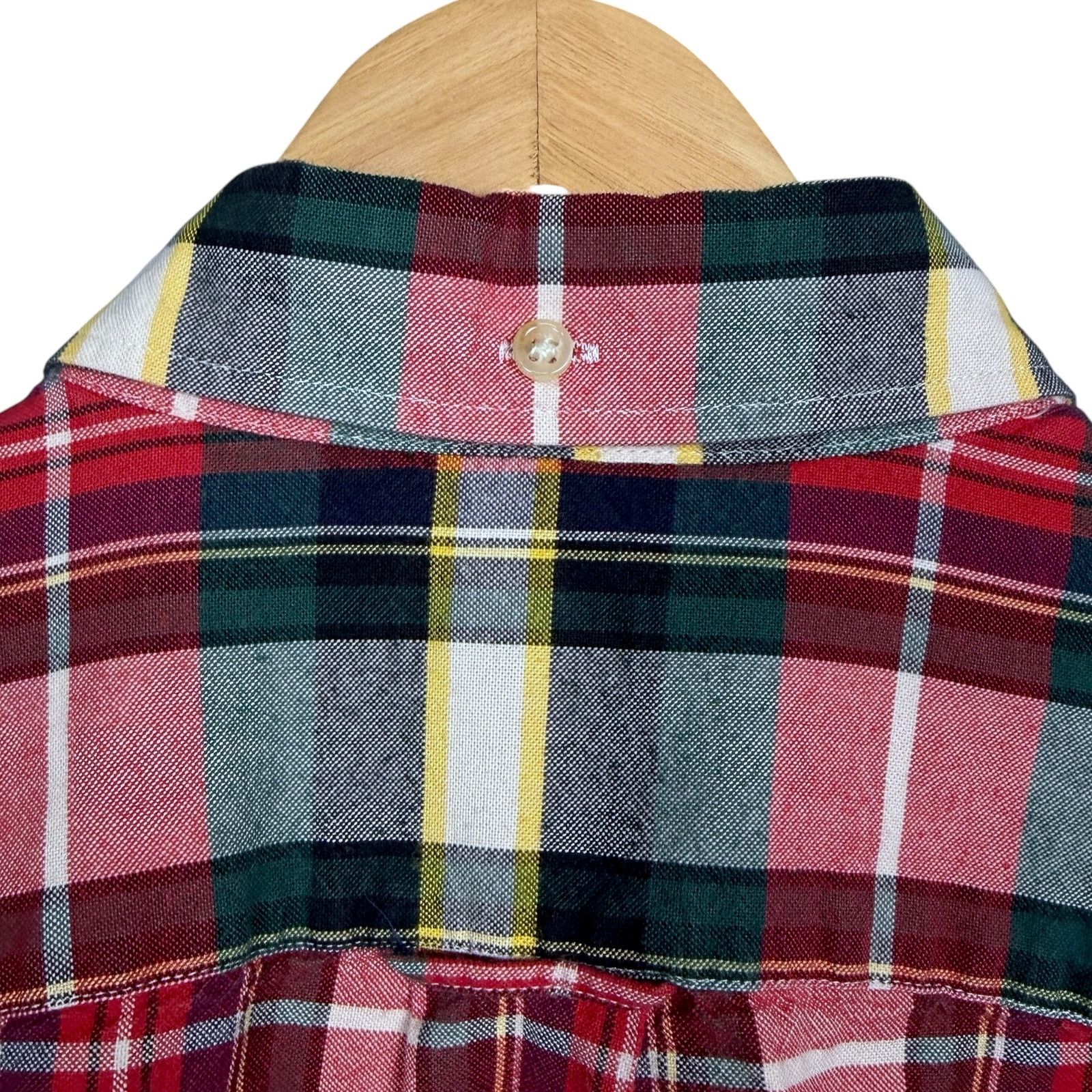 J.Crew J.Crew Oxford Button Down Shirt Men's Medium Red Green Plaid Size US M / EU 48-50 / 2 - 3 Thumbnail