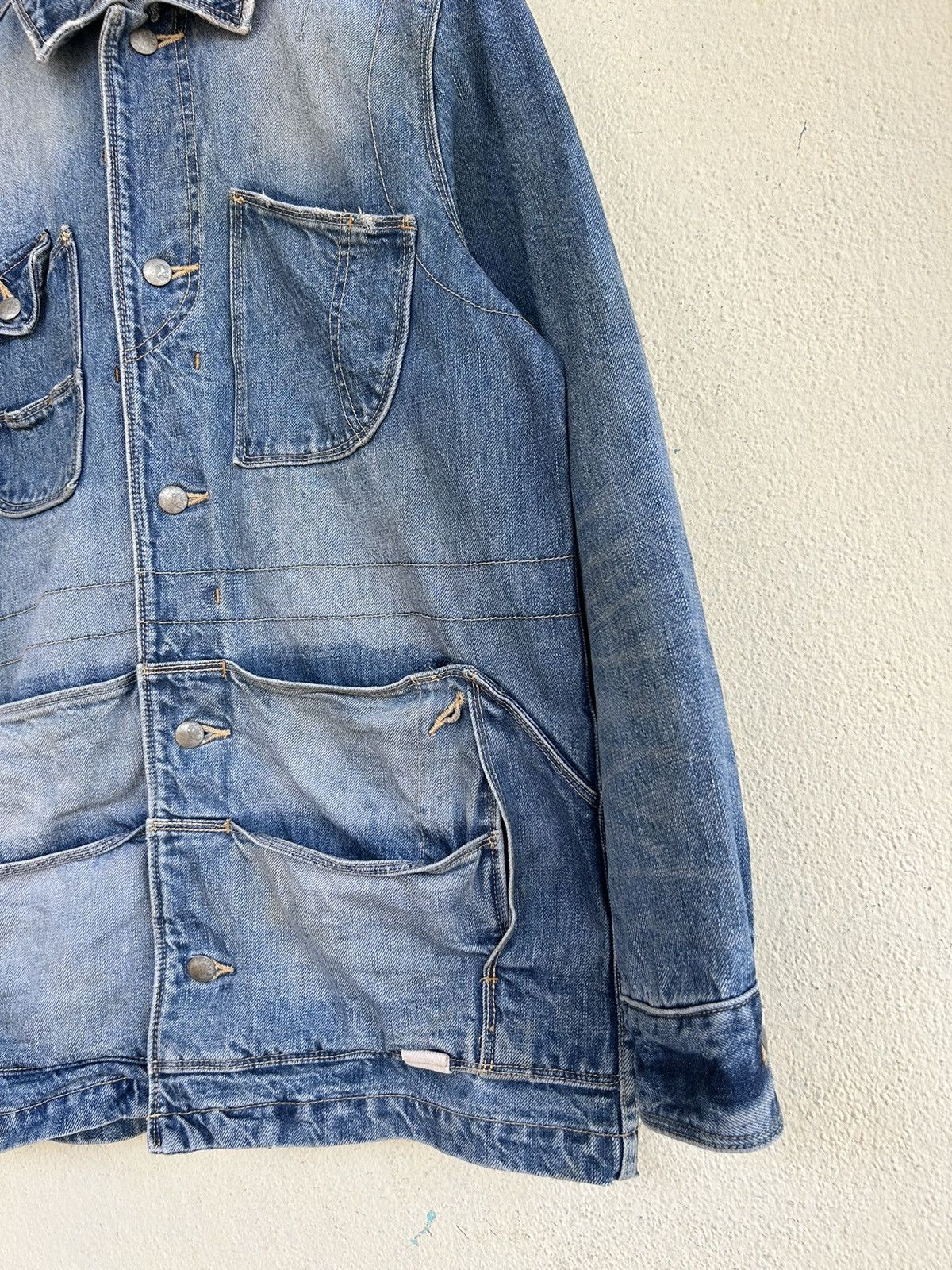Paul Smith × R.Newbold R Newbold Multi Pocket Trucker Denim Jacket Size US M / EU 48-50 / 2 - 5 Thumbnail