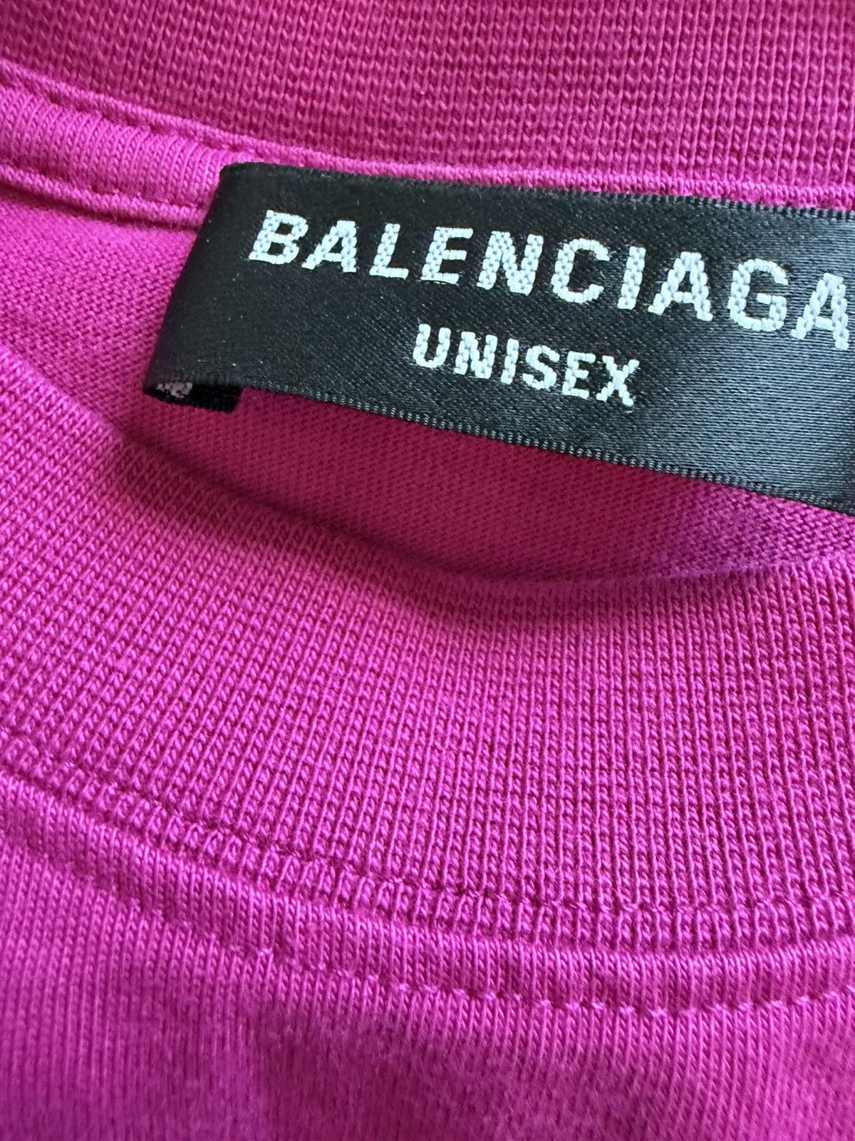 Balenciaga Balenciaga Magenta Miami Tee Size US M / EU 48-50 / 2 - 3 Thumbnail