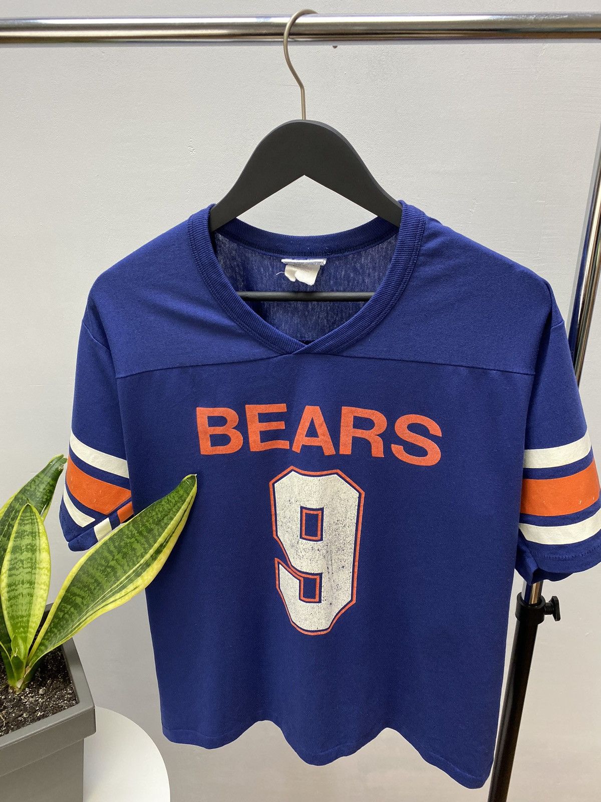 MacGregor × NFL × Vintage Jim Mcmahon Chicago Bears Jersey Navy Vintage Salem 80s Size US L / EU 52-54 / 3 - 4 Thumbnail