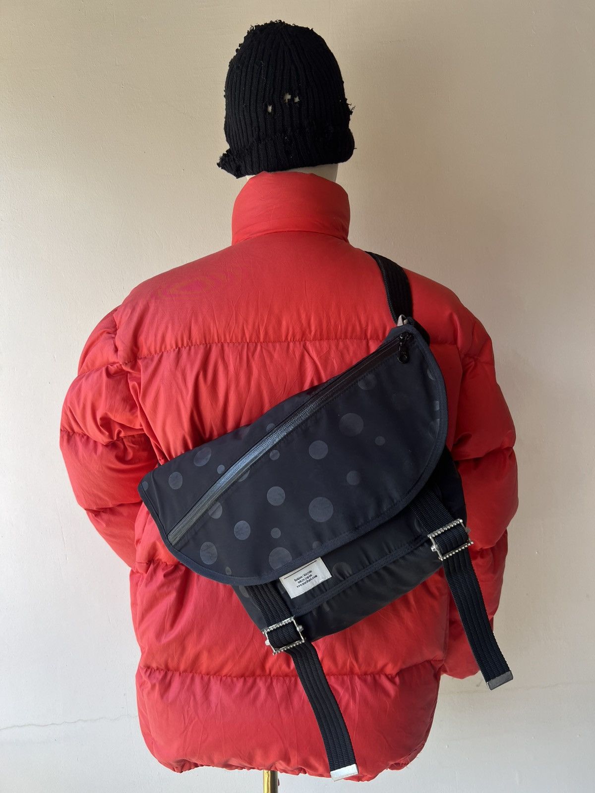 Narifuri Tokyo Japan Messenger Bag Bicycle in Black, Men's