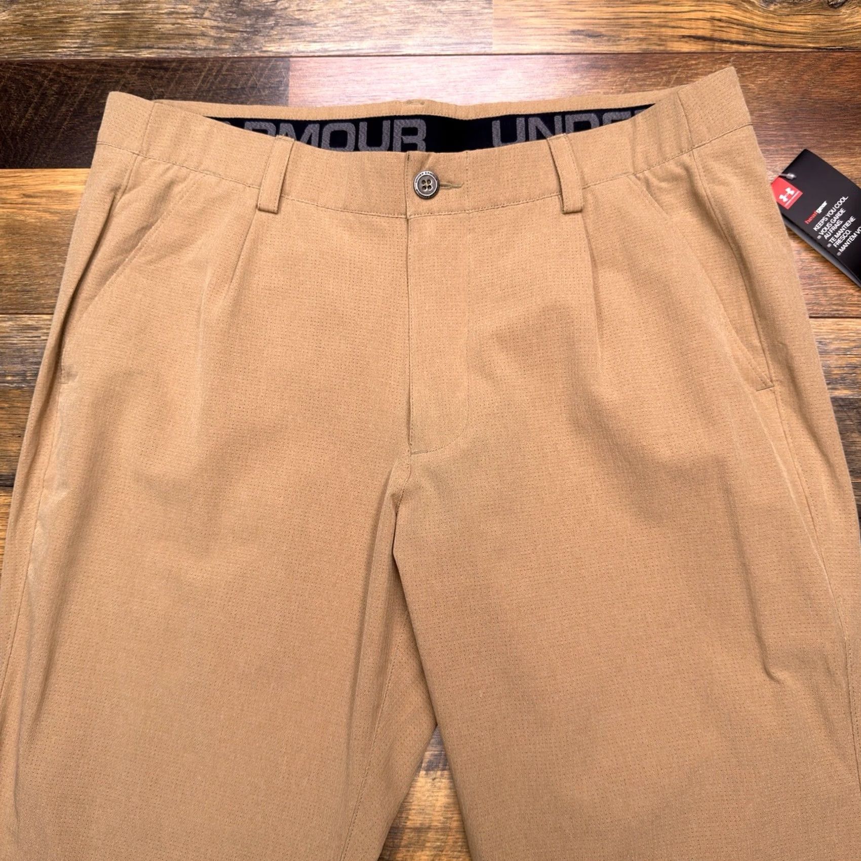 Under Armour Under Armour Pants Mens 36 Brown Loose Heatgear Mid Rise Stretch Unhemmed New Size US 36 / EU 52 - 3 Thumbnail