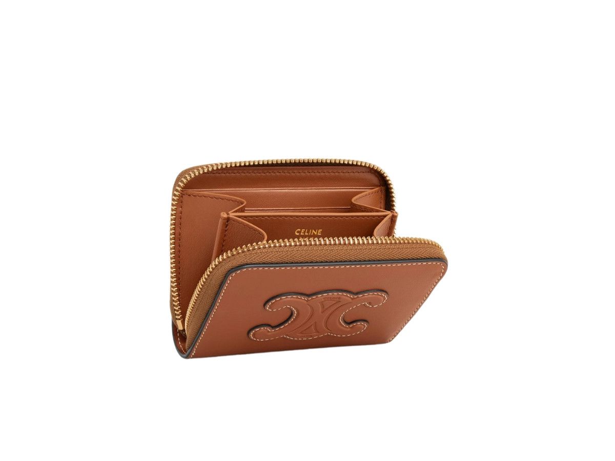 Celine o1bcso1str0126 10K533DR8 Size: OS / Zipped Wallet in Tan Size ONE SIZE - 3 Thumbnail
