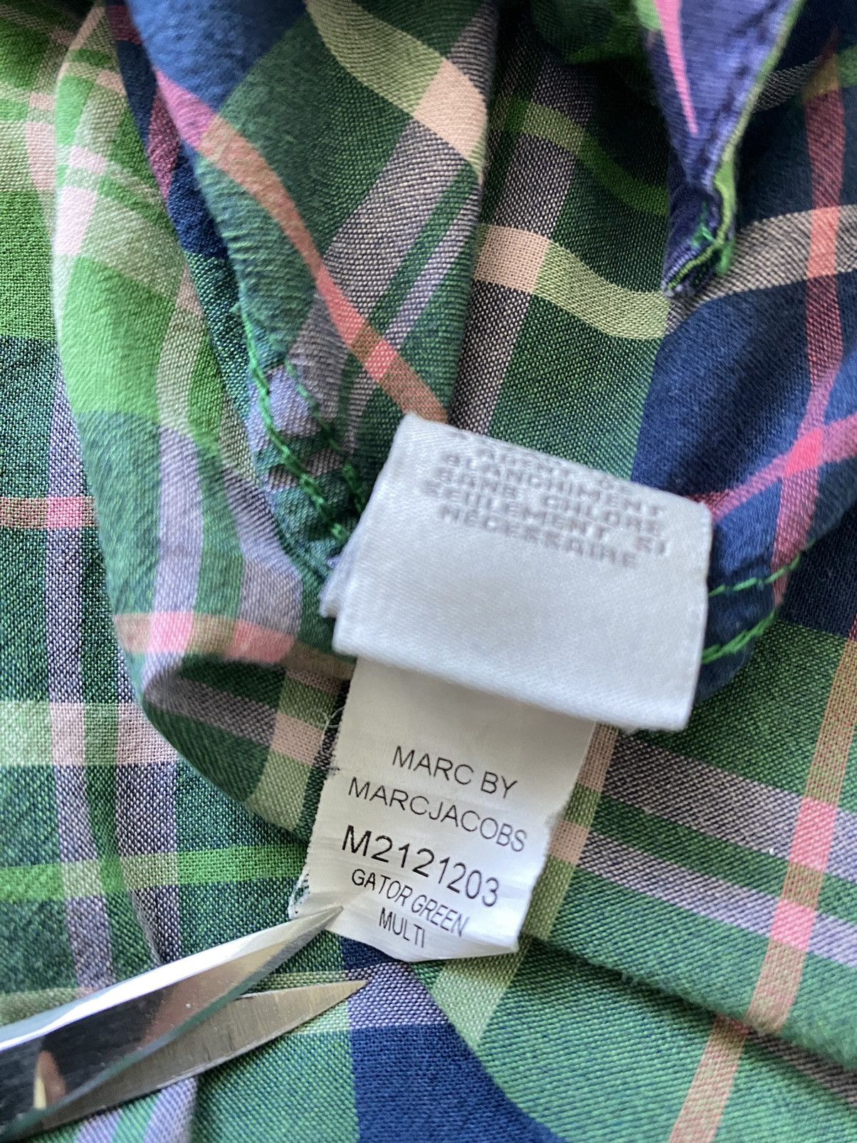 Marc by Marc Jacobs Marc by Marc Jacobs Gator Green multi check ls shirt Size US S / EU 44-46 / 1 - 8 Thumbnail