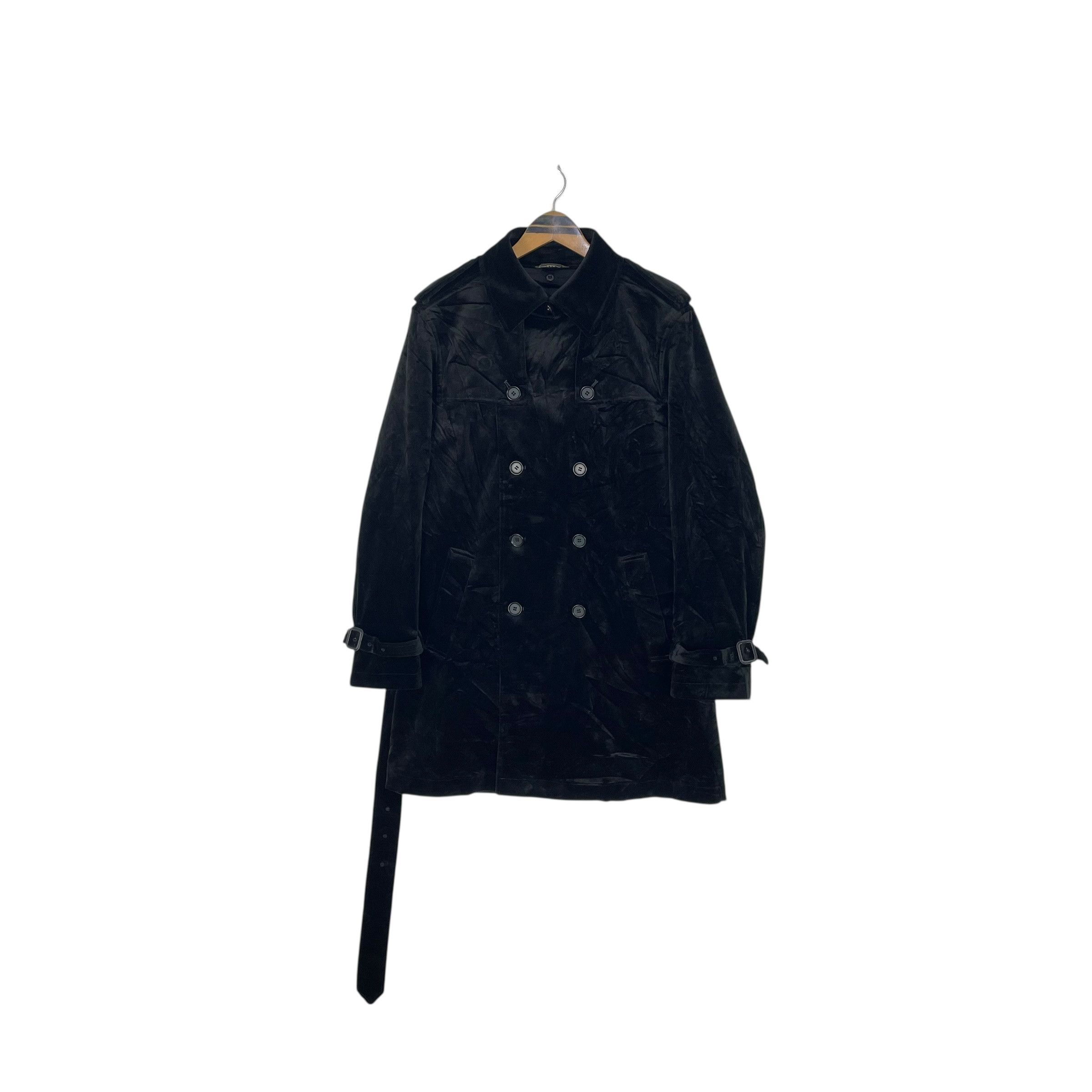 Yohji Yamamoto Vintage Yohji Yamamoto X D’Urban A.A.R Velvet Pea Coat Size US M / EU 48-50 / 2 - 3 Thumbnail