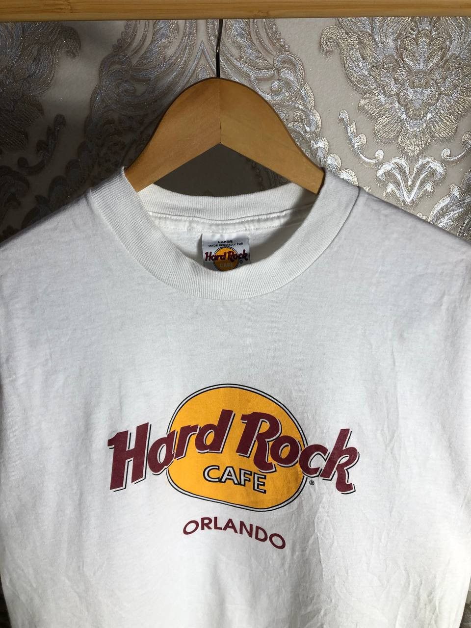Vintage VERY RARE HARD ROCK CAFE ORLANDO RETRO T-SHIRT CASUAL 90s Size US XL / EU 56 / 4 - 2 Thumbnail