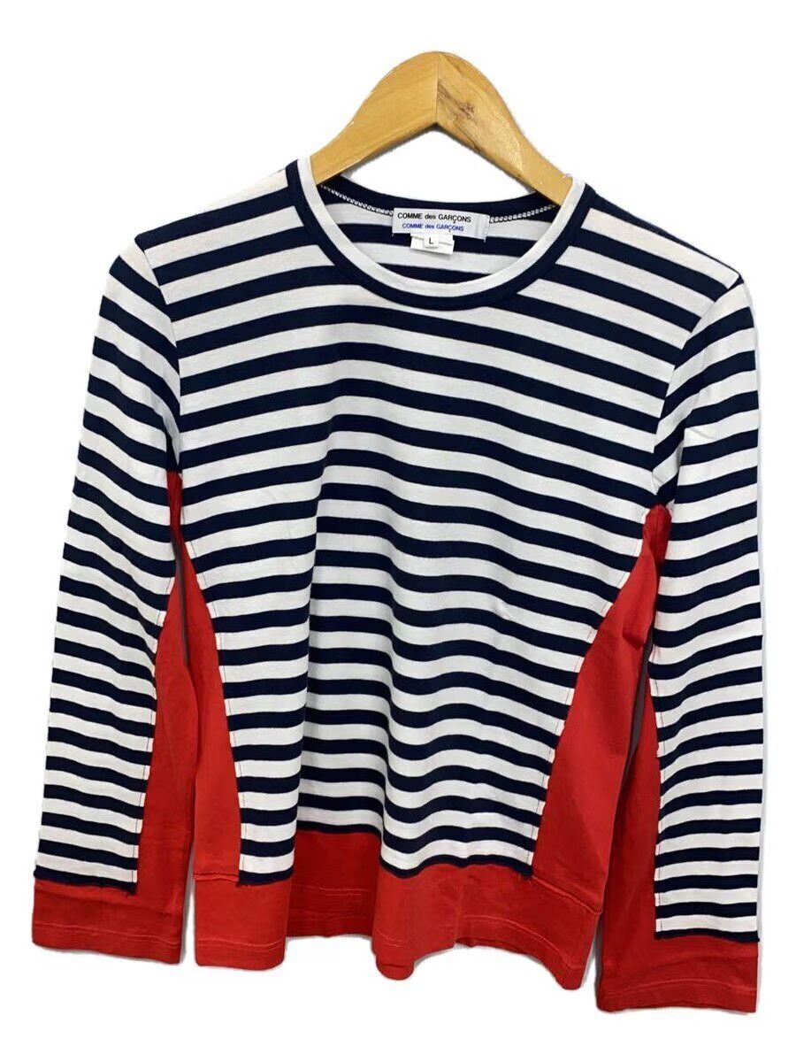 Comme des Garcons Reconstructed Striped Long Sleeve Tee - Comme Des Garcons Size US L / EU 52-54 / 3 - 1 Thumbnail