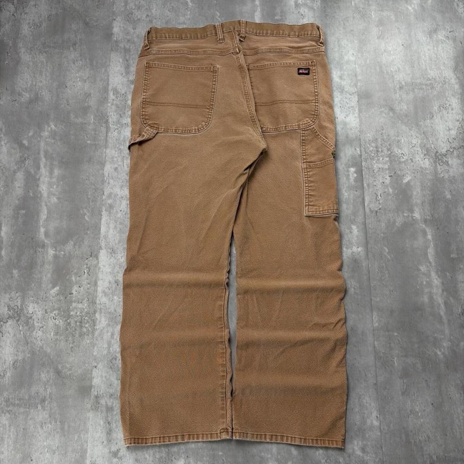 Dickies Y2K Tan Dickies Grunge Baggy Carpenter Skater Pants Size US 38 / EU 54 - 1 Thumbnail