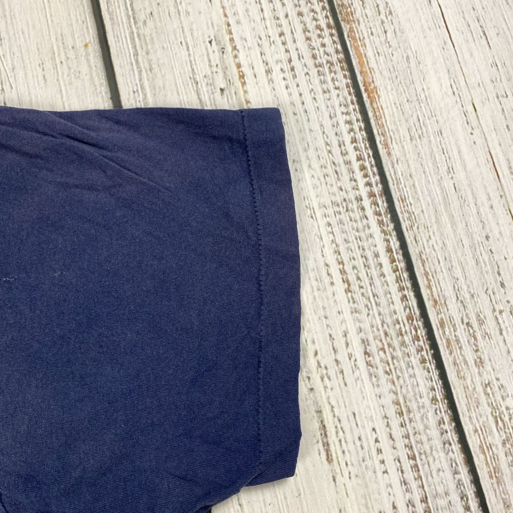Fruit Of The Loom VINTAGE 1980s Fruit of the Loom Pocket T-Shirt Men’s XXXL Short Sleeve Navy Blue Cotton Blend Fade distressed Beach Sportswear Size US XXL / EU 58 / 5 - 3 Thumbnail