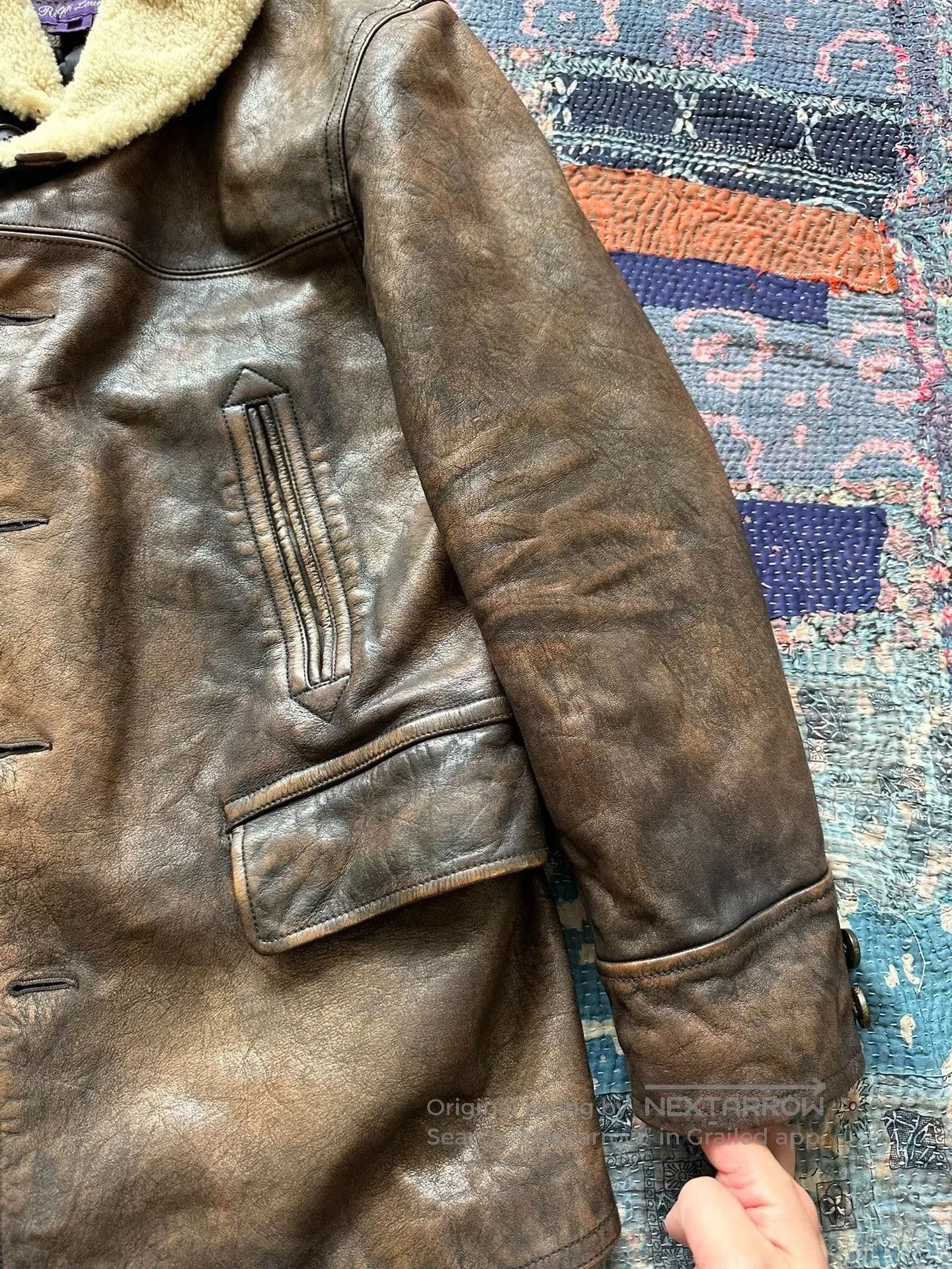 Ralph Lauren Purple Label Ralph Lauren RRL Purple Label Leather Jacket. Size US M / EU 48-50 / 2 - 8 Thumbnail