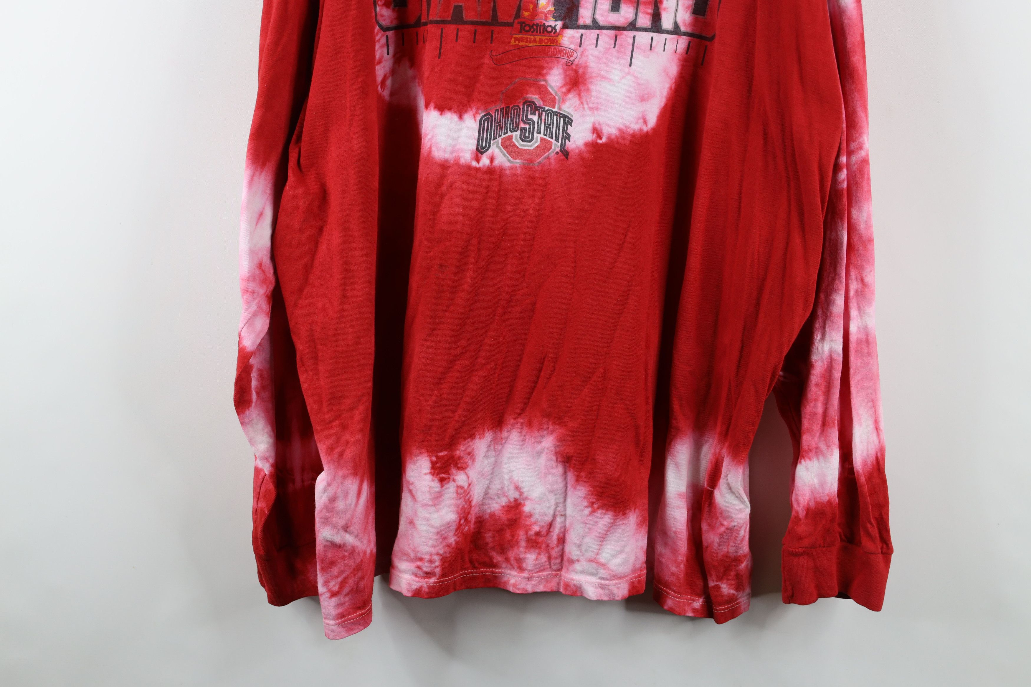 Nike × Vintage Vintage Nike Swoosh Ohio State National Champs T-Shirt Size US XXL / EU 58 / 5 - 3 Thumbnail