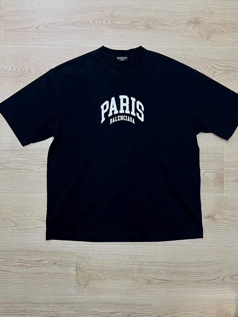 Balenciaga Balenciaga Paris City Logo Short Sleeve Tee - dmc Size US L / EU 52-54 / 3 - 1 Thumbnail