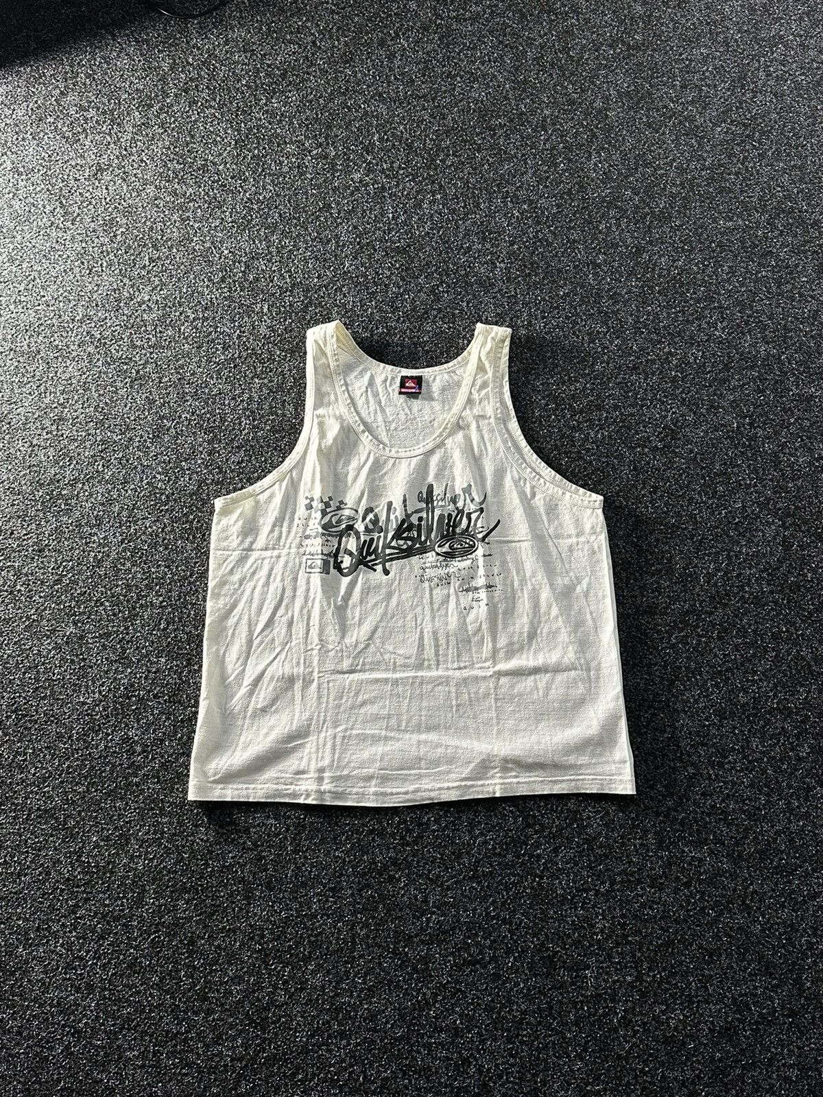 Quiksilver × Vintage ❗️Quiksilver vintage 90s surfwear boarding tank tops t shirt Size US XL / EU 56 / 4 - 1 Thumbnail
