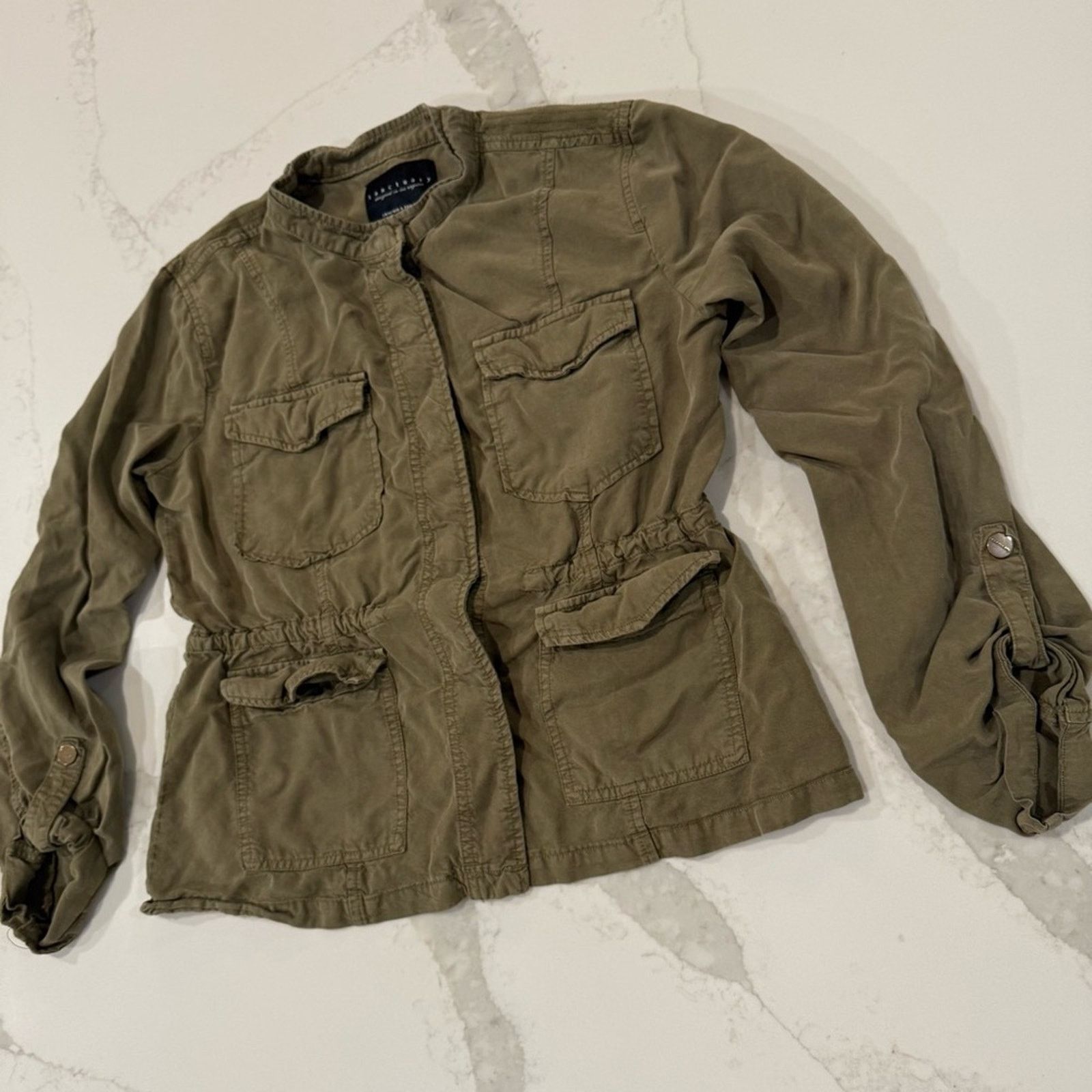 Sanctuary Sanctuary SnapFront Safari Cargo Jacket Womens Medium Green Size M / US 6-8 / IT 42-44 - 3 Thumbnail