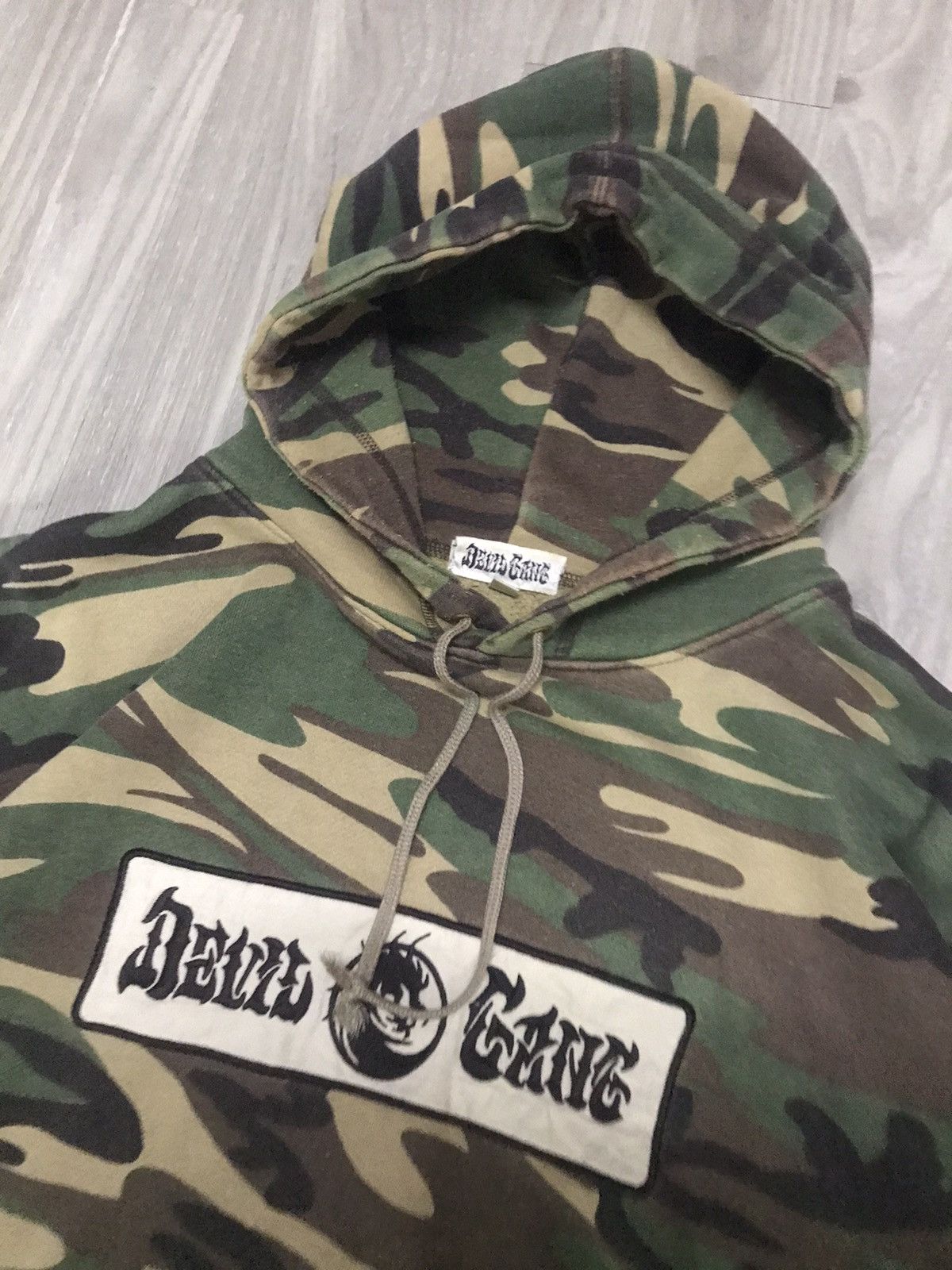 Rap Tees × Vintage Vintage DEVIL GANG - CAMOUFLAGE Hoodies Size US L / EU 52-54 / 3 - 13 Thumbnail