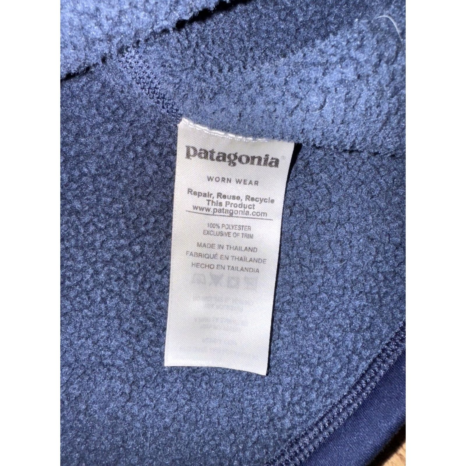 Patagonia Patagonia Men's Jacket 1/4 Zip Lightweight Stand-Up Collar Navy Blue Size XXL Size US XXL / EU 58 / 5 - 3 Thumbnail