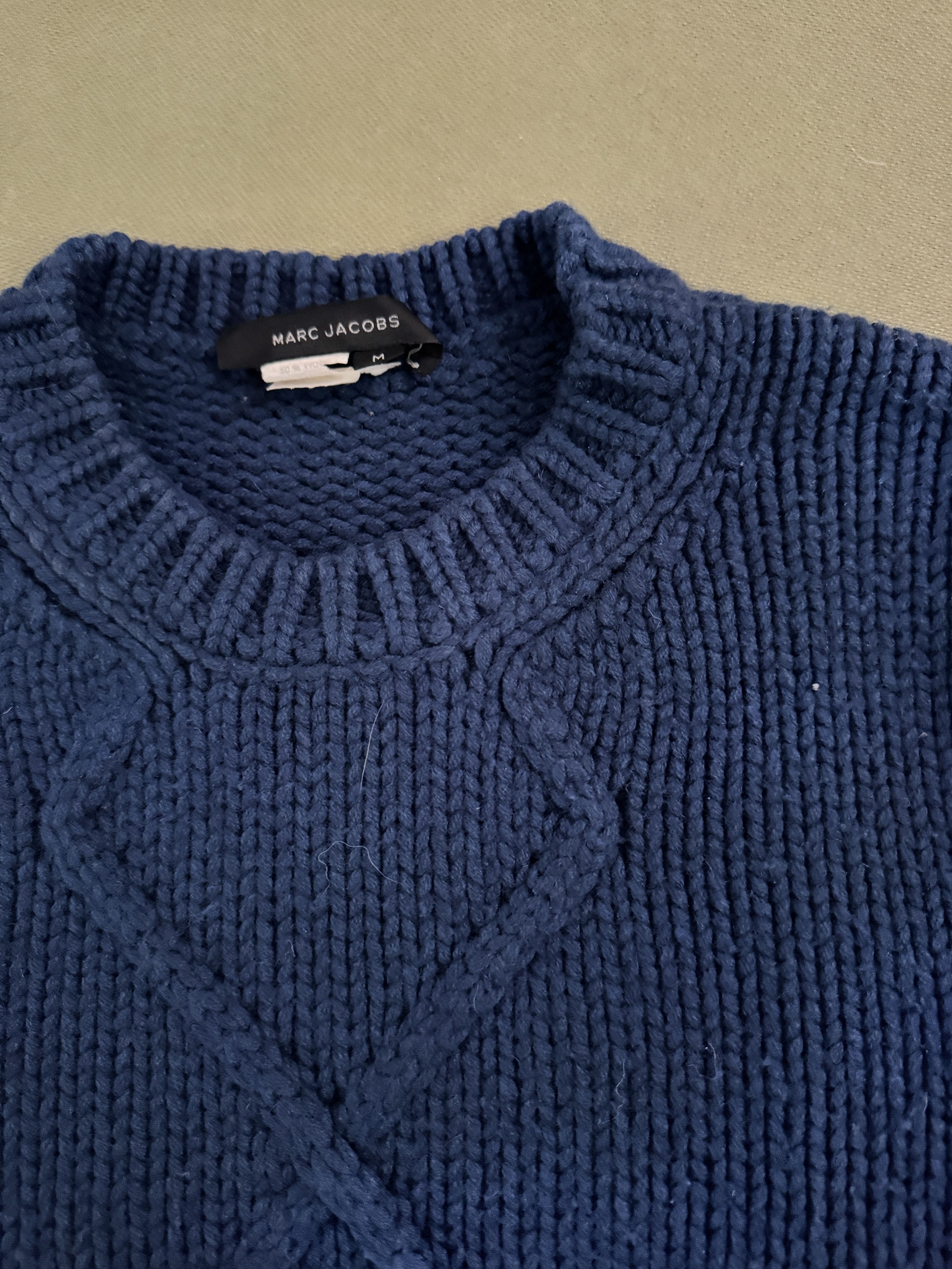 Marc Jacobs Cashmere/wool thick crewneck sweater with cable detailing Size US M / EU 48-50 / 2 - 4 Thumbnail