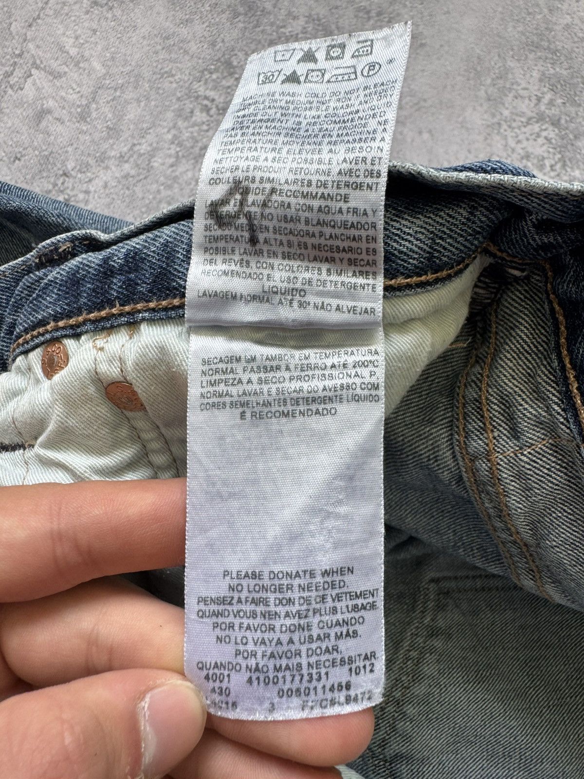 Levi's × Vintage Vintage Levi’s 501 Faded Blue Jeans 34x30 Size US 34 / EU 50 - 15 Thumbnail