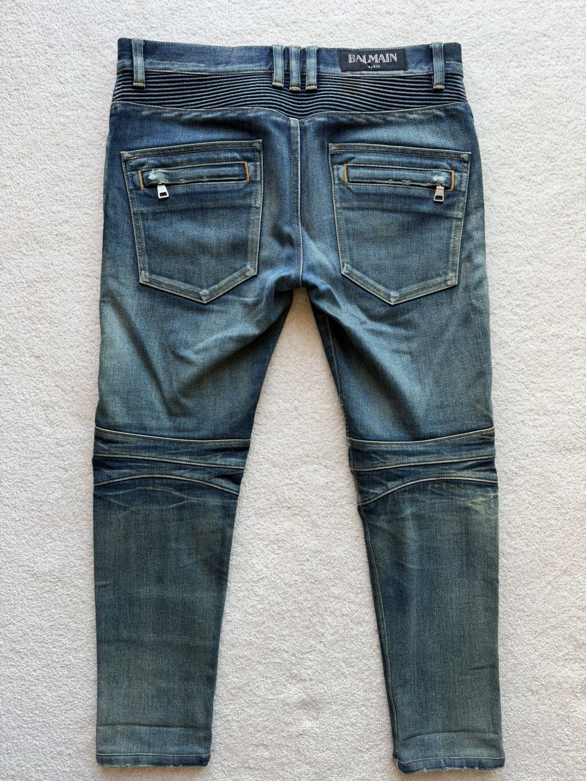 Balmain BALMAIN BIKER DENIM JEANS Size US 30 / EU 46 - 5 Thumbnail