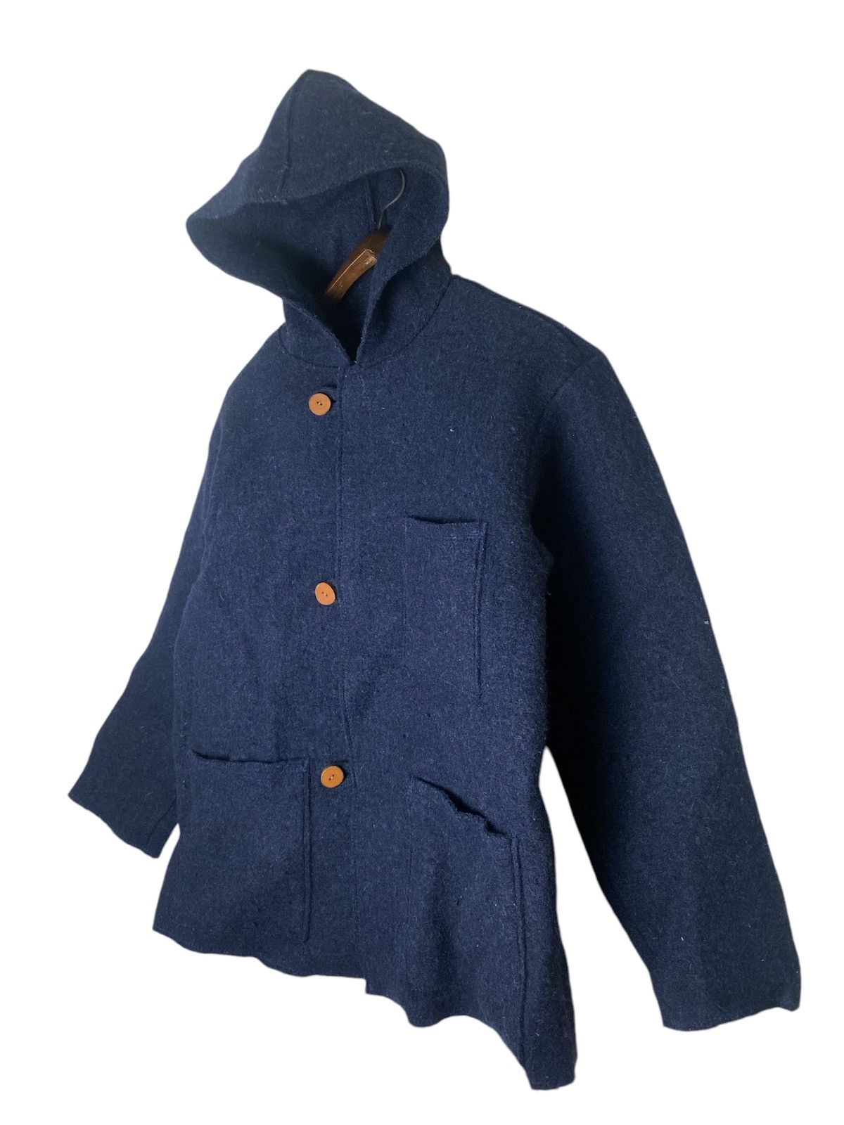 45rpm Vintage Japanese Brand 45 rpm Hooded Wool Jacket Size US L / EU 52-54 / 3 - 3 Thumbnail