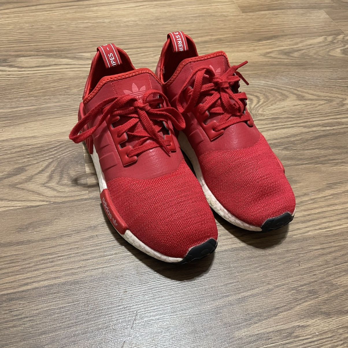 Adidas Adidas Originals NMD R1 Scarlet Red White H01916 Size US 10 / EU 43 - 3 Thumbnail