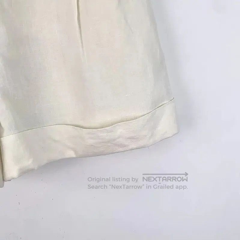 Chanel Chanel Beige Linen Women's Shorts . Size 23" - 4 Thumbnail