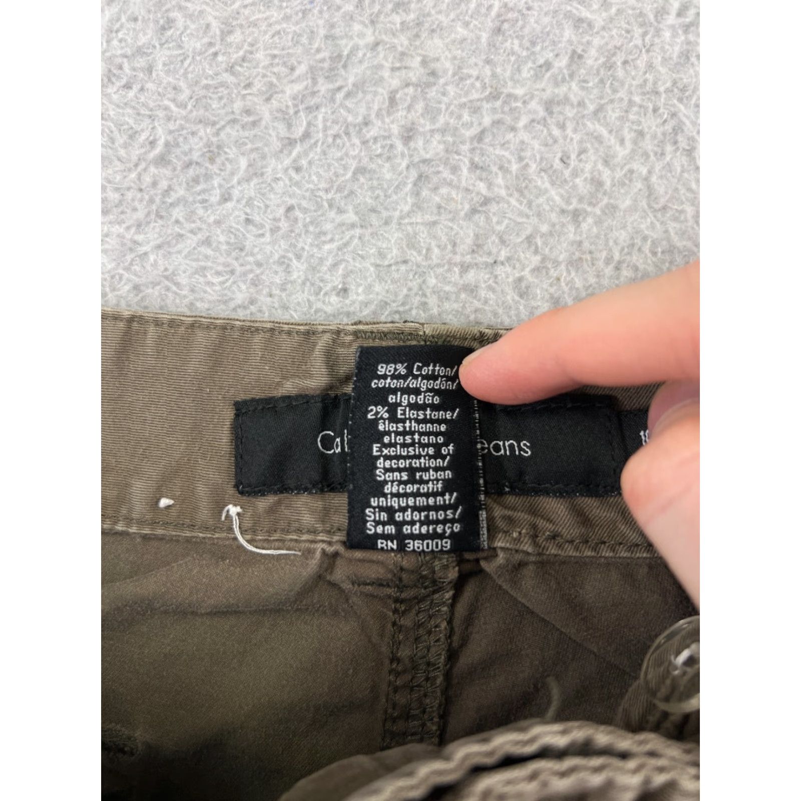 Calvin Klein Calvin Klein Shorts Womens 10 Brown 100% Cotton Twill Pockets Zip Fly 30x10 Size 32" / US 10 / IT 46 - 4 Thumbnail