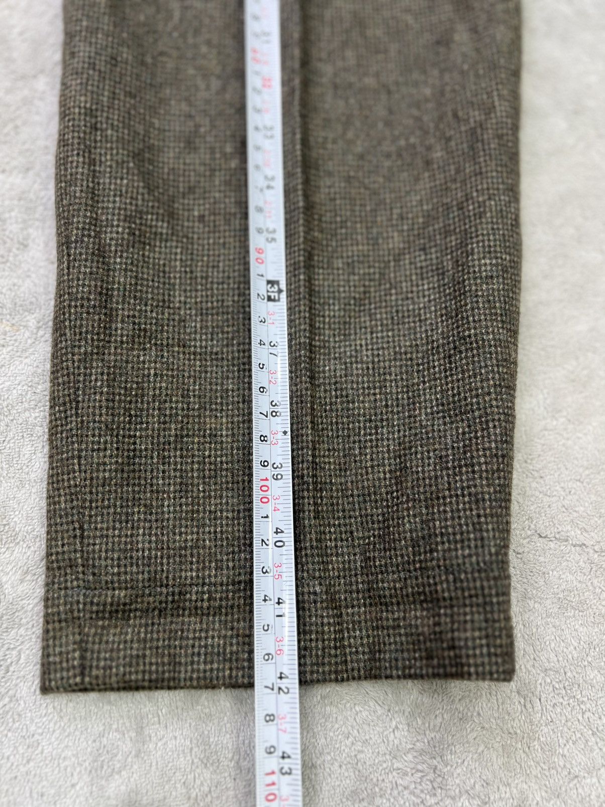 Other Vintage Italian Wool BlendPleated Trousers Brown Micro Check Size US 34 / EU 50 - 6 Thumbnail