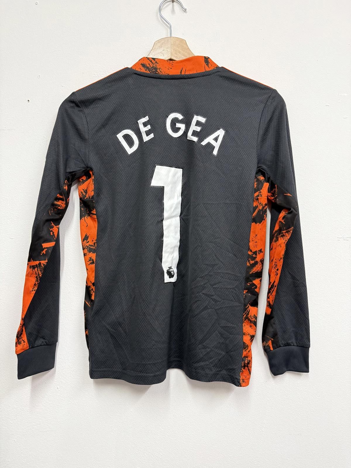 Adidas Manchester United De Gea #1 Long Sleeve Football Jersey Kids Size ONE SIZE - 3 Thumbnail