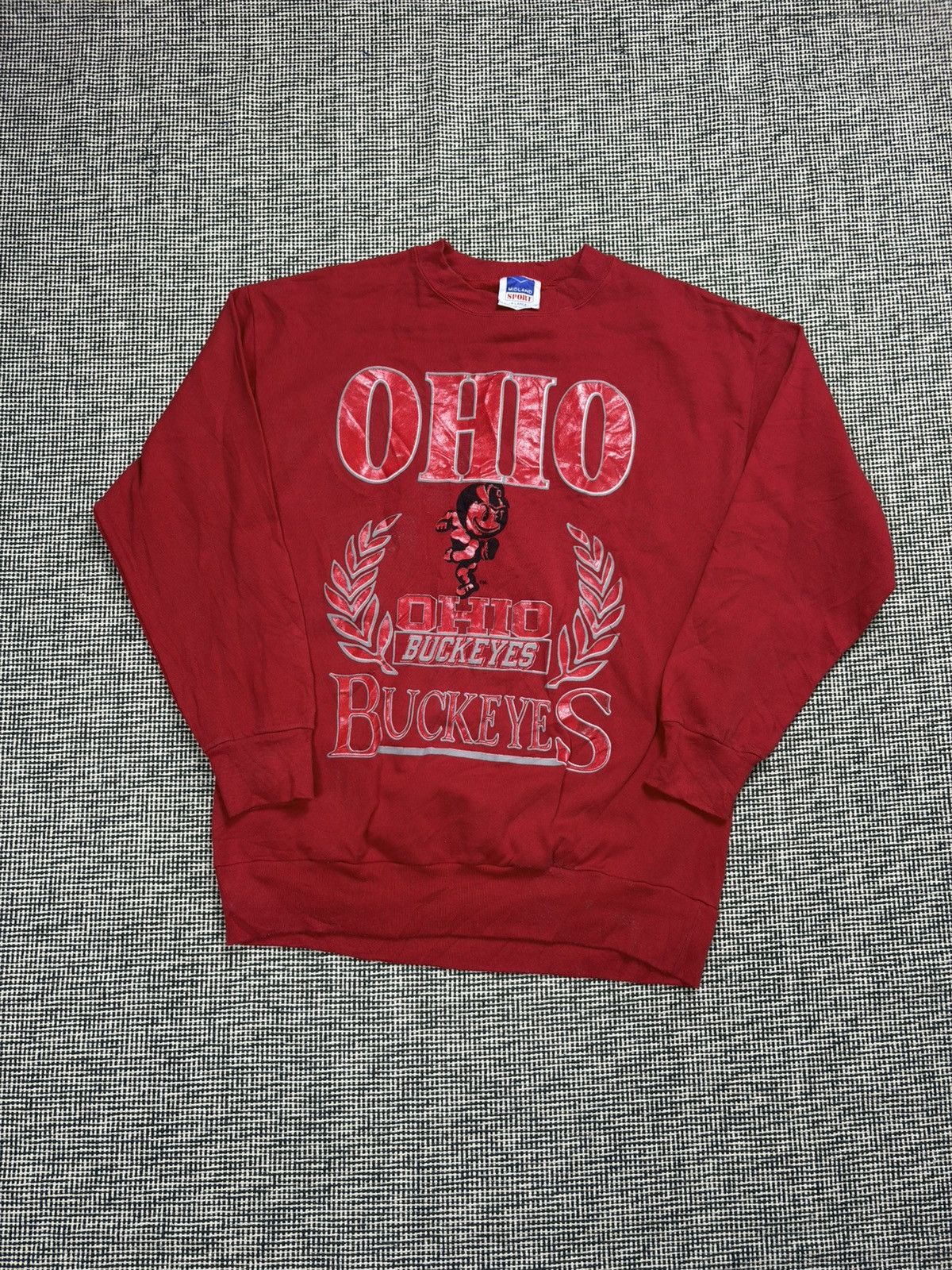 Vintage 90s Ohio buckeyes ncaa football vintage sweatshirt Size US XL / EU 56 / 4 - 1 Thumbnail