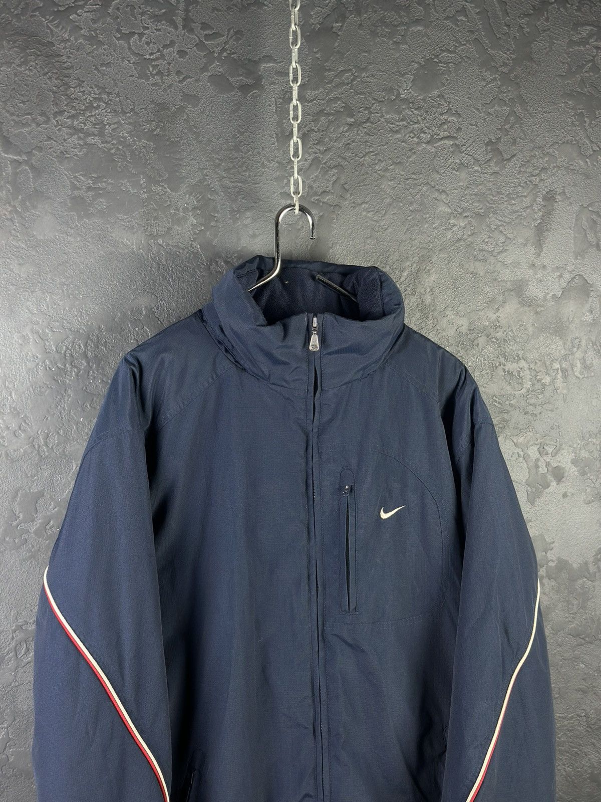 Nike × Vintage Vintage Nike Down Jacket Big Logo Swoosh Size US XL / EU 56 / 4 - 2 Thumbnail