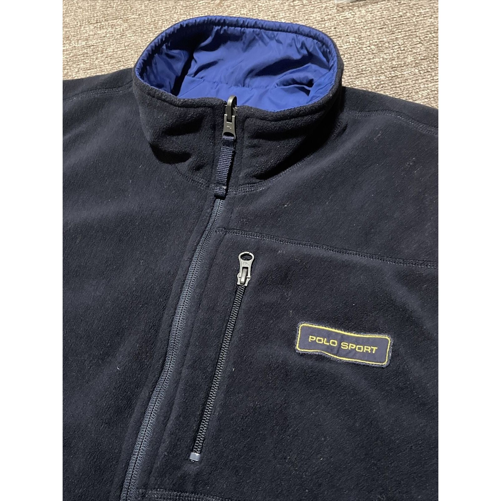 Polo Ralph Lauren Vintage 90s Large Polo Sport Ralph Lauren Reversible Full Zi Size US L / EU 52-54 / 3 - 6 Thumbnail