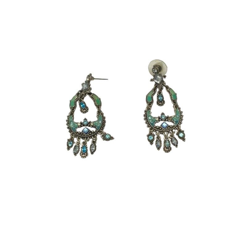 non Vintage Boho Turquoise Chandelier Dangle Earrings Statement Size ONE SIZE - 1 Thumbnail