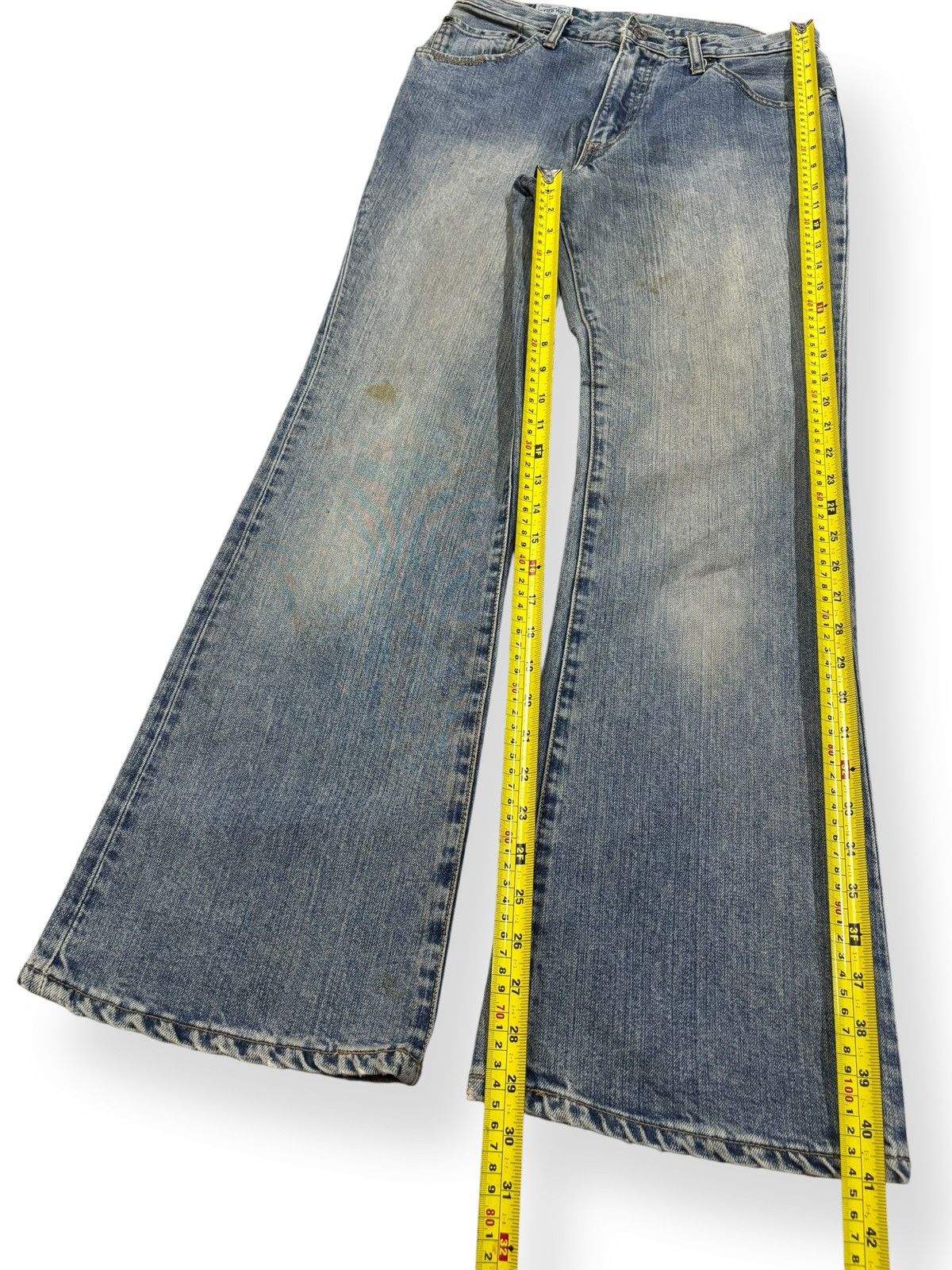Blue Blue Japan Vintage Japanese Brand BlueWay Rusty Mud Wash Flare Jeans Size US 29 - 13 Thumbnail