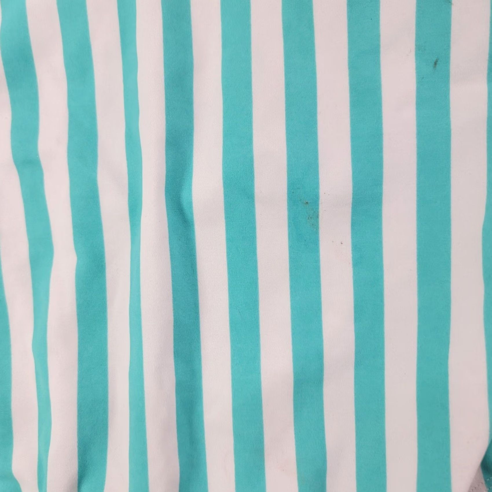 Forever 21 FOREVER 21 Swimwear One Piece Womens 0X Green Striped Lined Backless Spaghetti Strappy Plus Size Size ONE SIZE - 4 Thumbnail