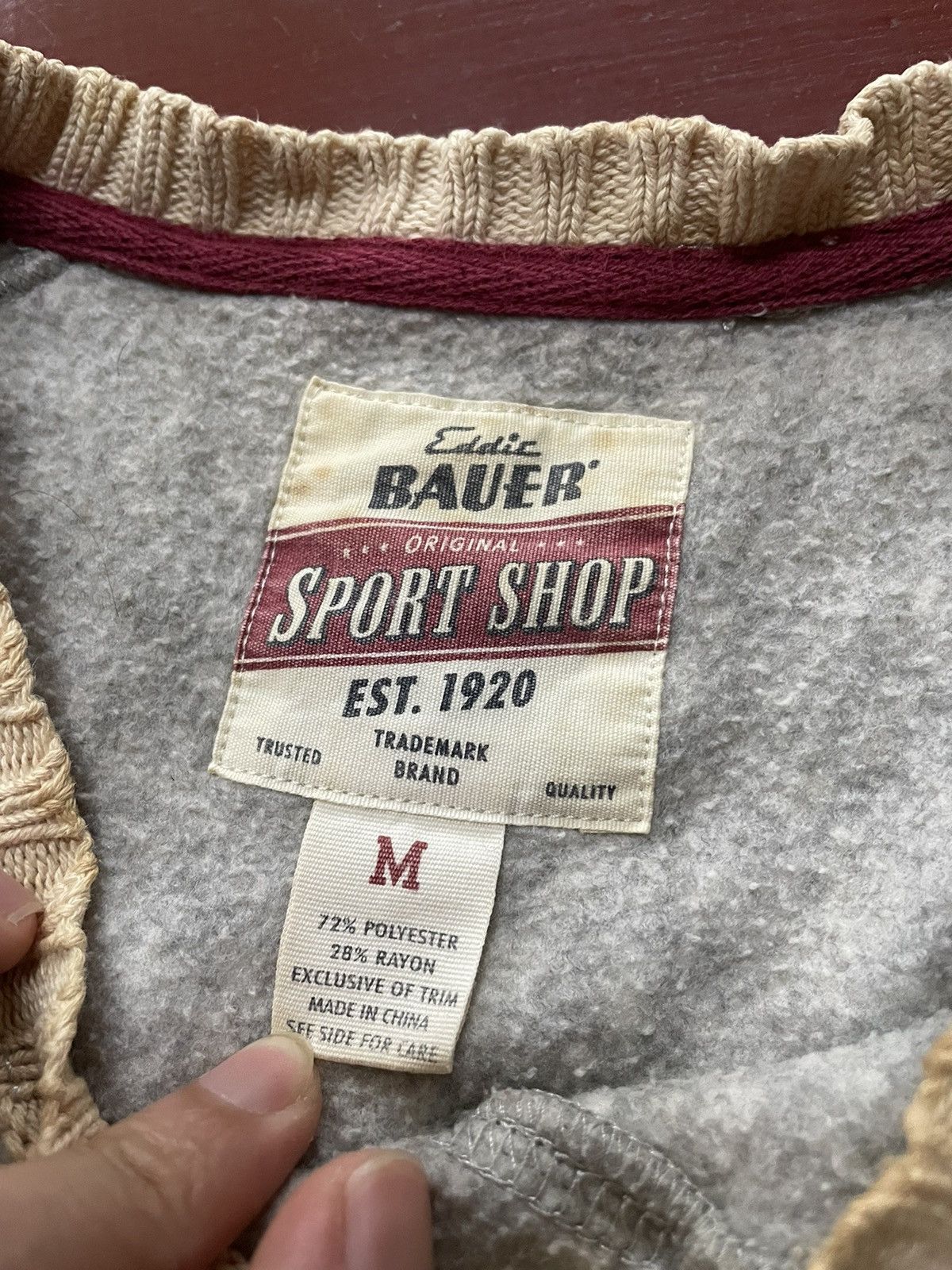 Eddie Bauer × Vintage Vintage Eddie Bauer Fleece Sweatshirt Size US M / EU 48-50 / 2 - 10 Thumbnail
