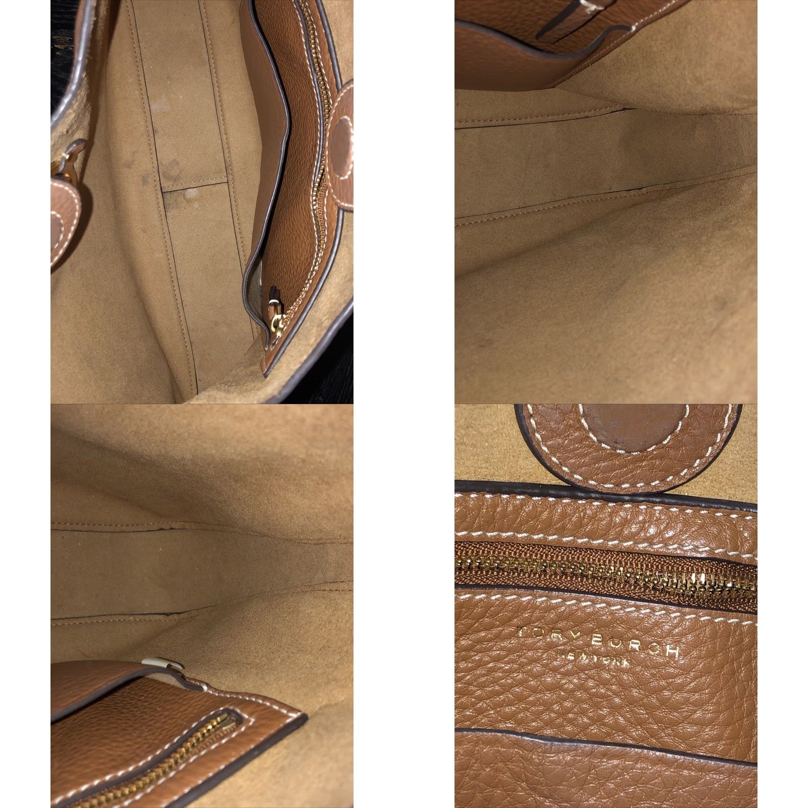 Tory Burch VINTAGE Tory Burch MILLER CLASSIC Shoulder Bag Hobo/Crossbody Bag Brown Light Umber 79324 Womens Medium Size ONE SIZE - 10 Thumbnail