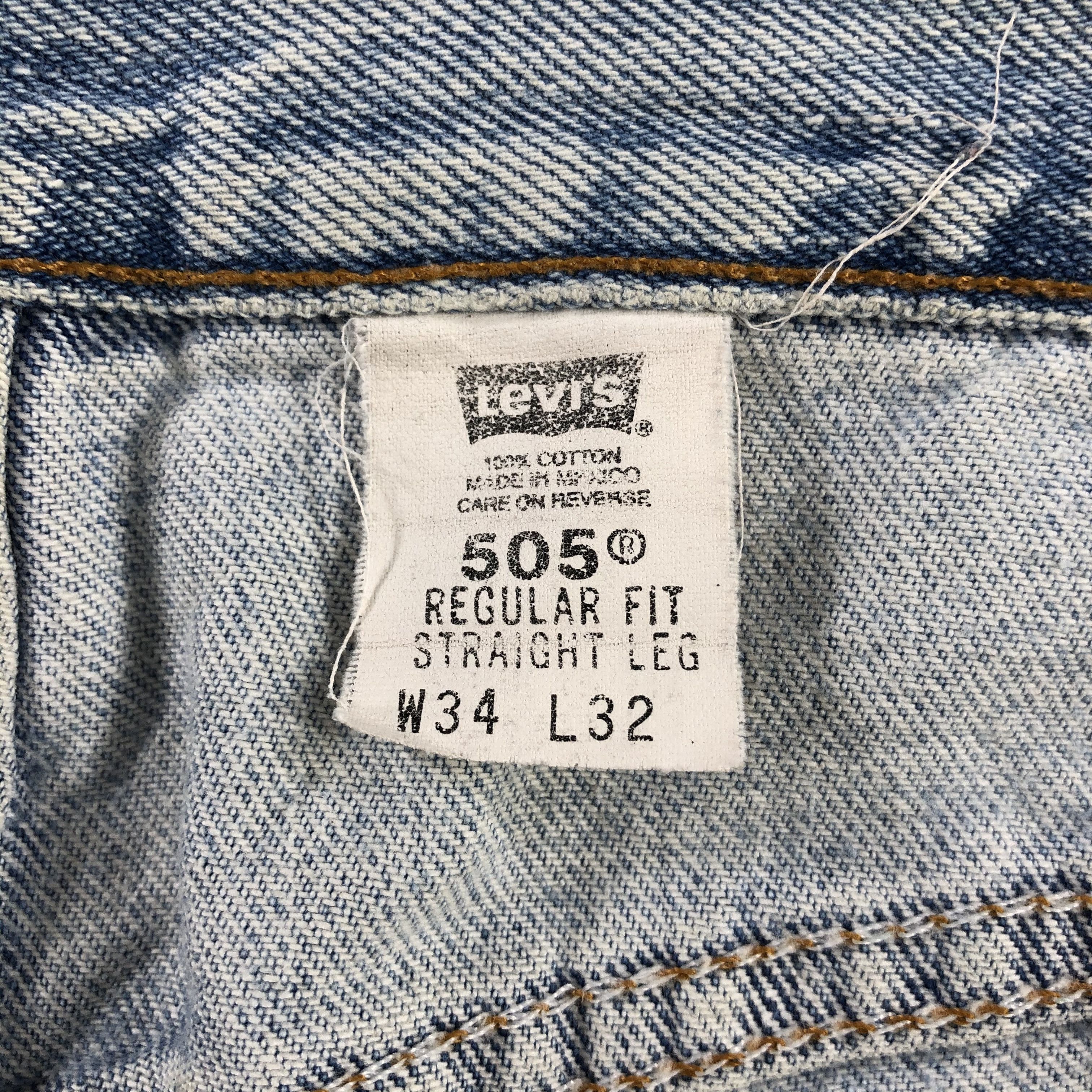 Levi's × Vintage Vintage 90s Light Wash Levis 505 Jeans-JM2840 Size US 33 - 17 Thumbnail
