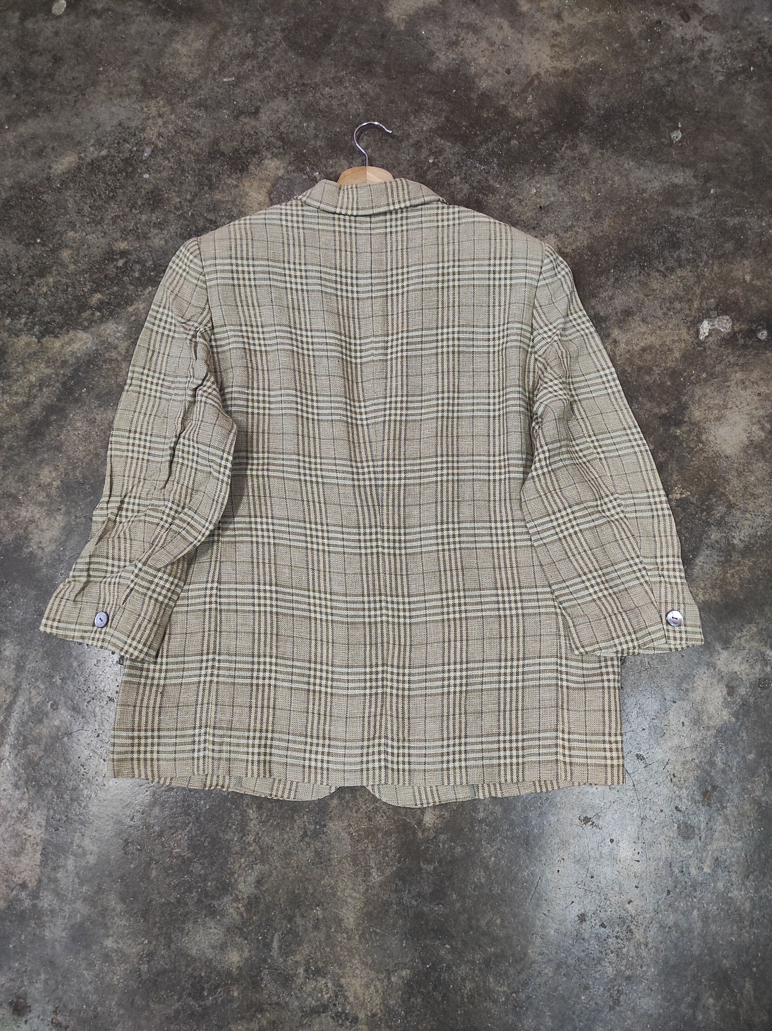 Burberry × Vintage BURBERRY ROYAN VINTAGE PLAID BLAZER JACKET Size L / US 10 / IT 46 - 5 Thumbnail