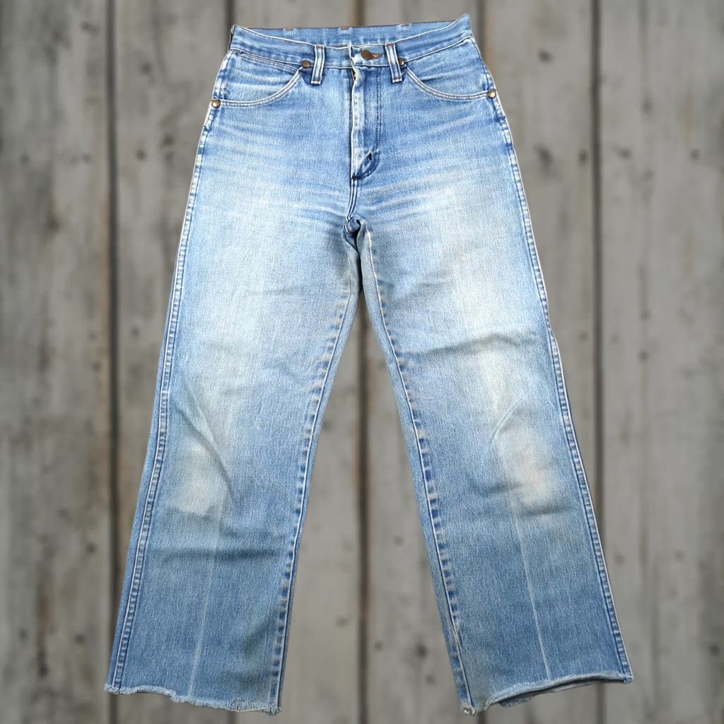 Wrangler VTG Wrangler 13MWZ Cowboy Cut Denim Jeans 27 Medium Wash USA Wrangler Jeans Men 5-Pocket Regular Blue Size US 27 - 1 Thumbnail