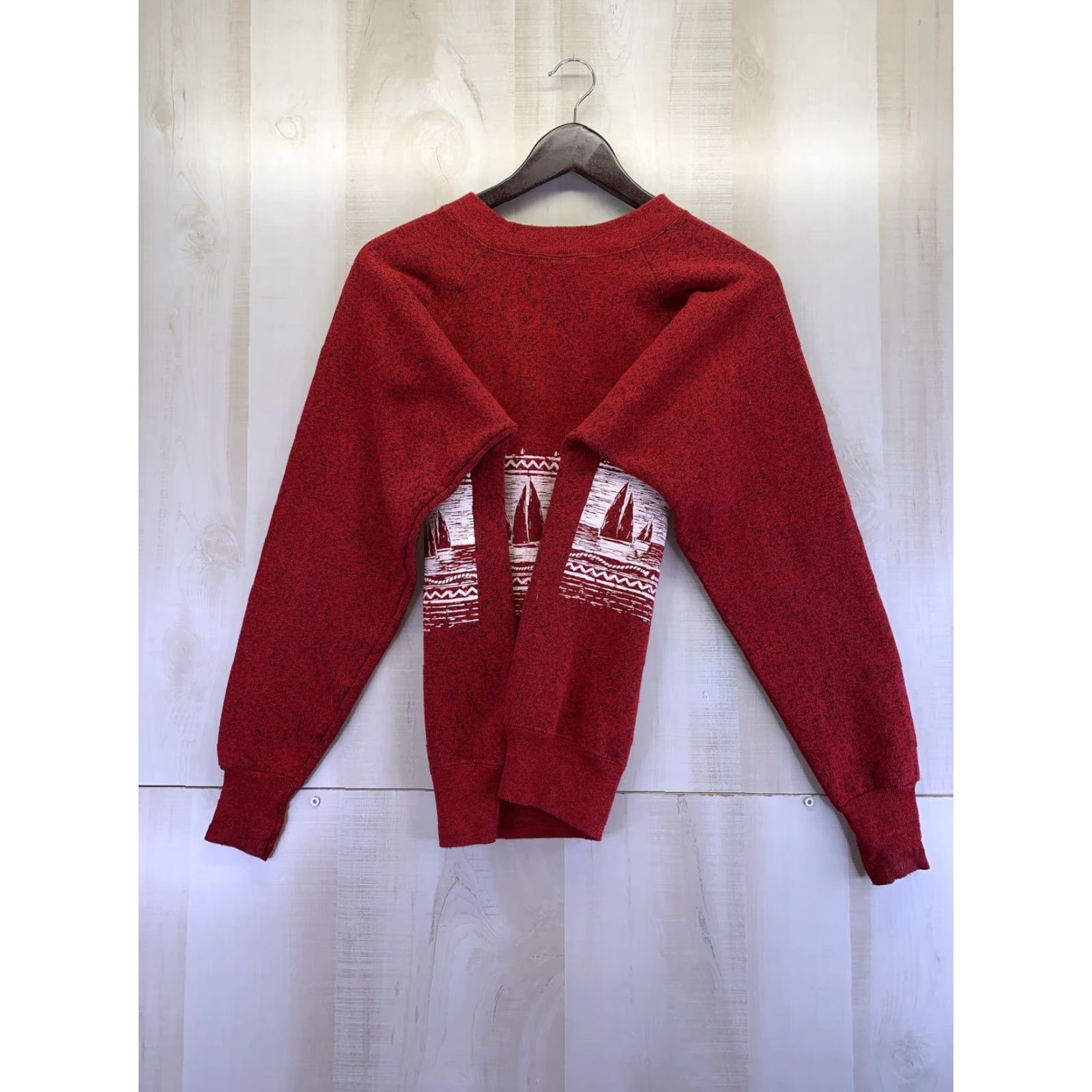 Vintage VINTAGE Ultra Sweats Siesta Key Sailboat Sailing Red Graphic Sweatshirt M Mens/Unisex Size US M / EU 48-50 / 2 - 7 Thumbnail
