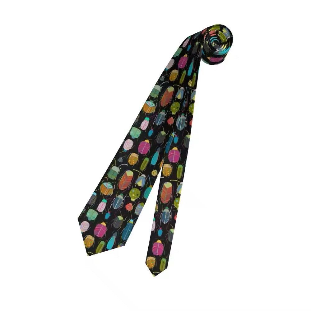 Other Neck Tie Casual Funny Beetles Collection Necktie Size ONE SIZE - 1 Thumbnail