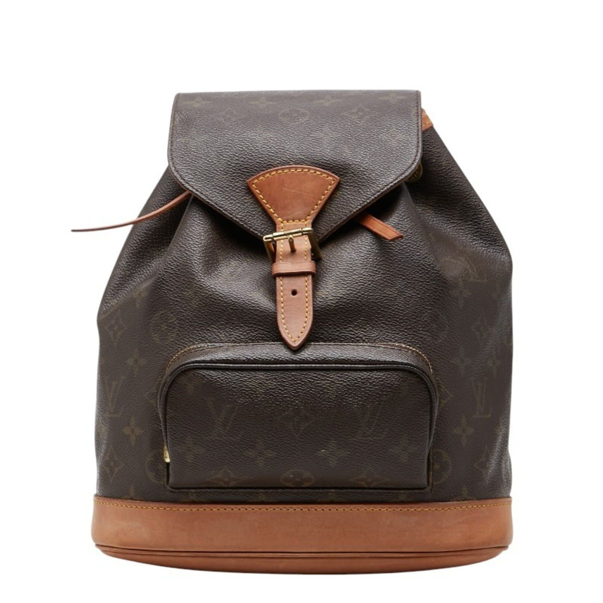 Louis Vuitton Louis Vuitton Monogram Montsouris MM Backpack M51136 Brown Leather Women's LOUIS VUITTON Size ONE SIZE - 1 Thumbnail