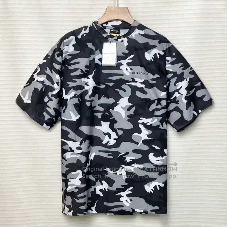 Balenciaga Balenciaga Camo Short Sleeve T. Size US S / EU 44-46 / 1 - 1 Thumbnail